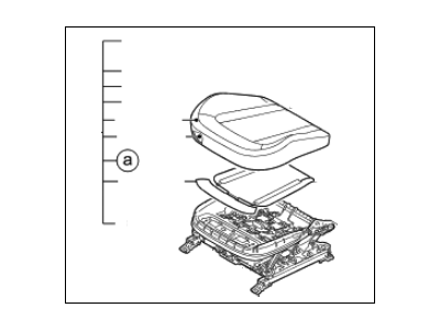 Kia 881002T110AN7 Cushion Assembly-Front Seat