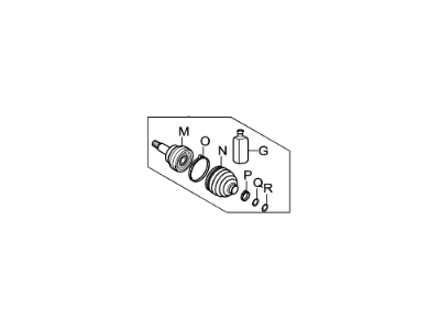 Kia Optima CV Joint - 495804C301