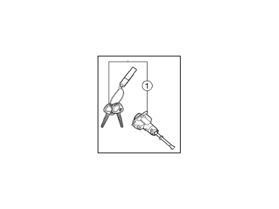 Kia 819703WC00 Door Key Sub Set, Left