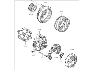 Kia Rondo Alternator - 3730025301