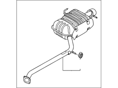 Kia 287001D960 Main Muffler Assembly