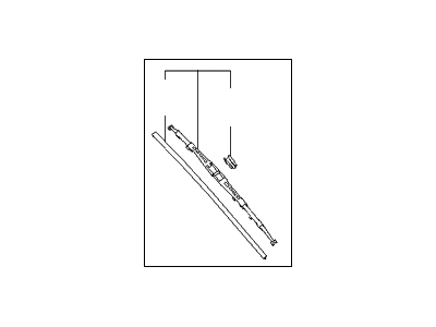 Kia 983603K000 Passeger Windshield Wiper Blade Assembly