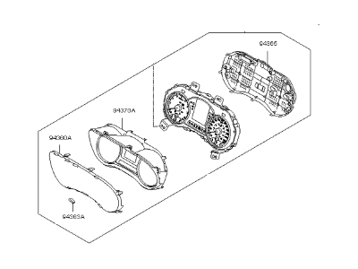 Kia 94011A7200 Cluster Assembly-Instrument