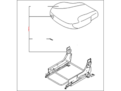 Kia 882001F5124BK Cushion Assembly-Front Seat