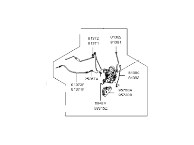 2006 Kia Sorento Door Lock Actuator - 813203E120