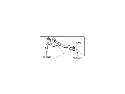 2016 Kia Soul EV A/C Hose - 97761E4500