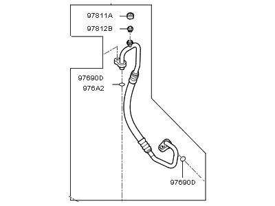 Kia Niro A/C Hose - 97762G5490