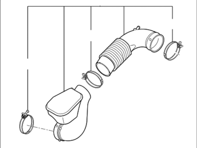 Kia 281304R200 Hose Assembly-Air Intake