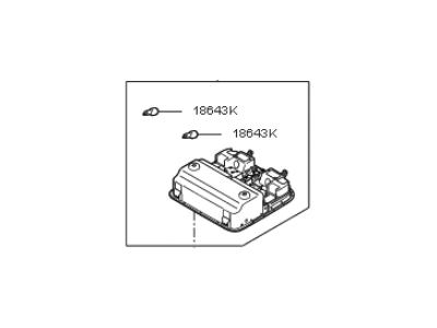 Kia 928002G000J7 Lamp Assembly-OVERHEADEAD Console