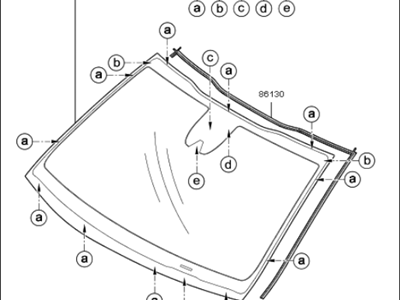 2019 Kia Niro Windshield - 86111G5020