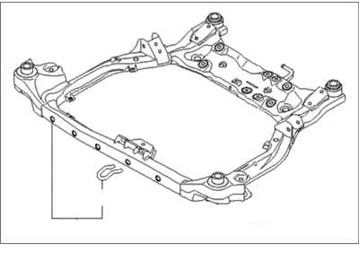 2012 Kia Forte Front Cross-Member - 624051M105