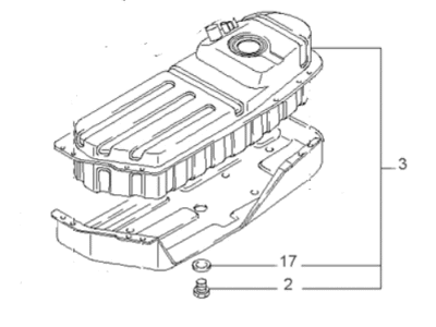 Kia Sportage Fuel Tank - 0K01842110C