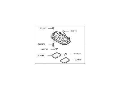 Kia Soul EV Dome Light - 92850B2000BF3