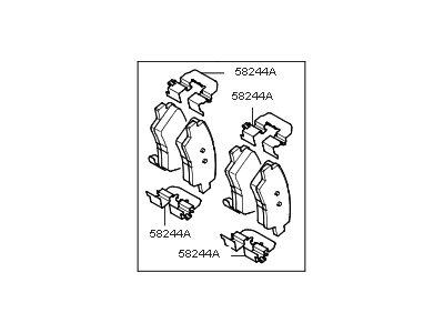 Kia 58302F2A30 Pad Kit-Rear Disc Brake