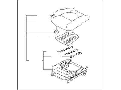 Kia 882001M500AGA Cushion Assembly-Front S