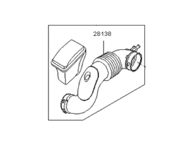 2008 Kia Optima Air Intake Coupling - 281302G570