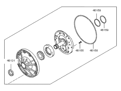 Kia Oil Pump - 461104C001