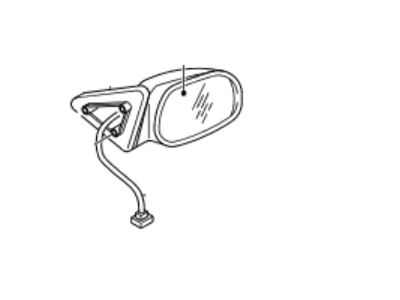 1998 Kia Sportage Car Mirror - 0K00F69120C02