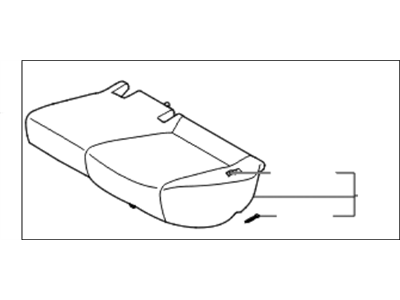 Kia 891001G160281 Cushion Assembly-Rear Seat