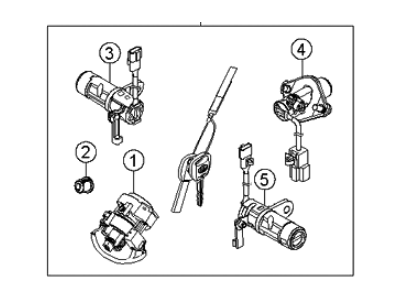 Kia 819054D450 Key Set