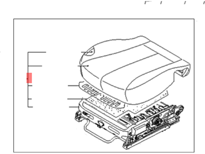 Kia 882004D423CS2 Cushion Assembly-Front S