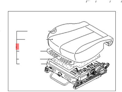 Kia 882004D322ADJ Cushion Assembly-Front Seat