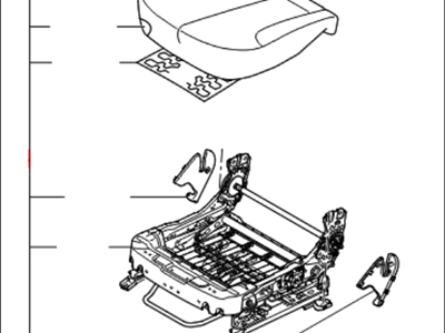 Kia 881032GHB0AG8 Cushion Assembly-Front Seat