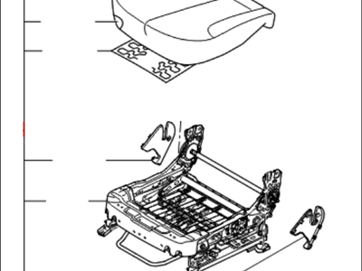 Kia 881032GJI0AH2 Cushion Assembly-Front Seat