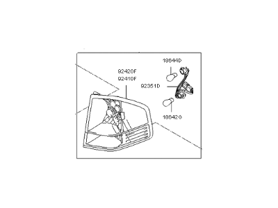 Kia 924022J001 Lamp Assembly-Rear Combination