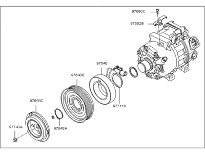 Kia Amanti A/C Compressor - 977013F400