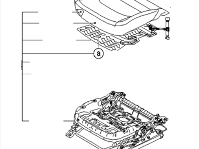 Kia 881001WAL0BBW Cushion Assembly-Front Seat