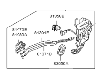 2014 Kia Optima Door Lock Actuator - 813102T531