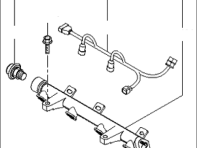 Kia Rio Fuel Rail - 3534026990