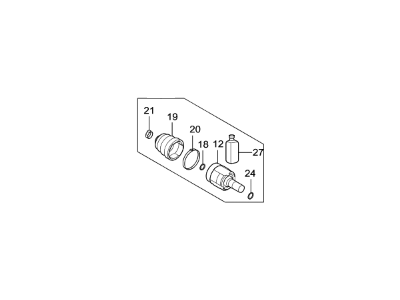 Kia 49535A7550 Joint Kit-Front Axle Differential