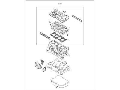 Kia 209102GQ00 Gasket Kit-Engine OVEAUL