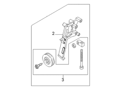 Kia 0K01B15810 Bracket Compartment-Compressor