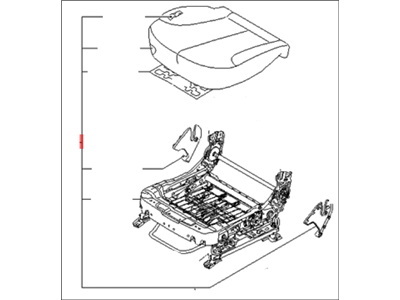 Kia 881032G211814 Cushion Assembly-Front Seat