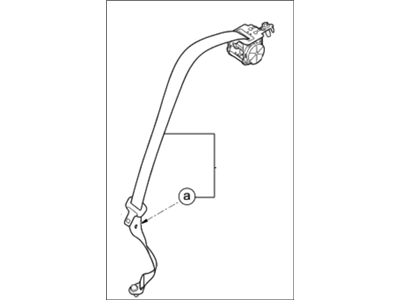 Kia Forte Seat Belt - 898101M550WK