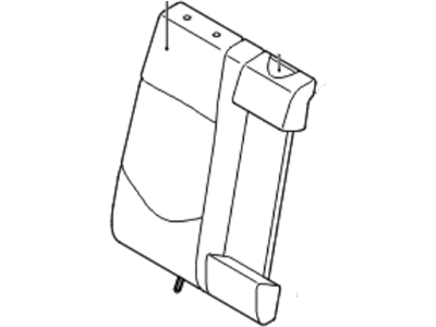 Kia 894601M691AFV Rear Seat Back Covering Assembly Right