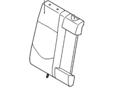 Kia 894601M980DCT Rear Seat Back Covering Assembly Right