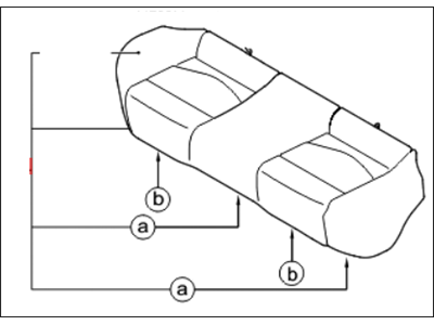 Kia 891001M010AF7 Cushion Assembly-Rear Seat