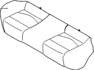 Kia 891601M030AFV Rear Seat Cushion Covering Assembly