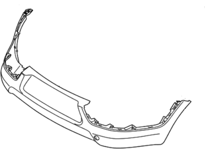 Kia 866113W030 Rear Bumper Cover