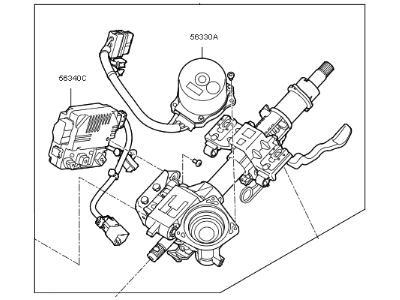 2017 Kia Cadenza Steering Column - 56310F6200