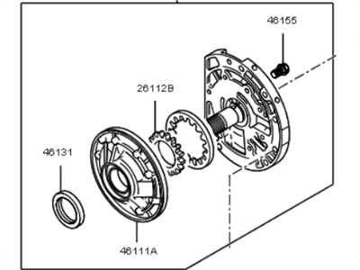 Kia Oil Pump - 4611039000