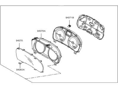 Kia 940011G230 Cluster Assembly-Instrument