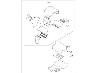 Kia 209103CG00 Gasket Kit-Engine OVEAUL