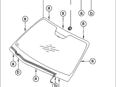 Kia 861102G450 Windshield Glass Assembly