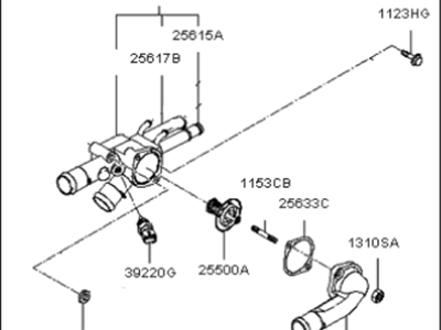 Kia 2560023640 Control Assembly-COOLANT