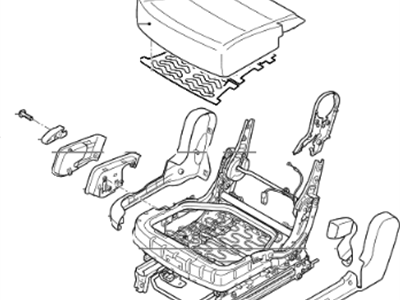 2014 Kia Sorento Seat Cushion - 892001U700BD6
